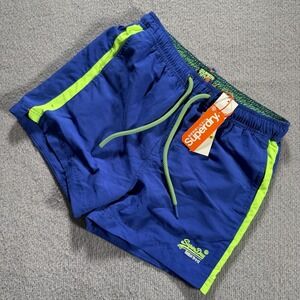 Superdry Swim Shorts Board Volley Shorts Men's Medium Neon Blue New